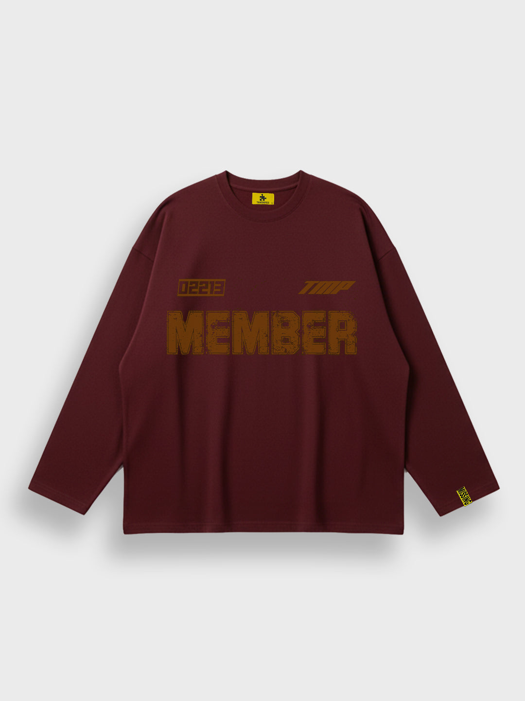 The Missing Piece Classic Longsleeve Bordeaux voorkant