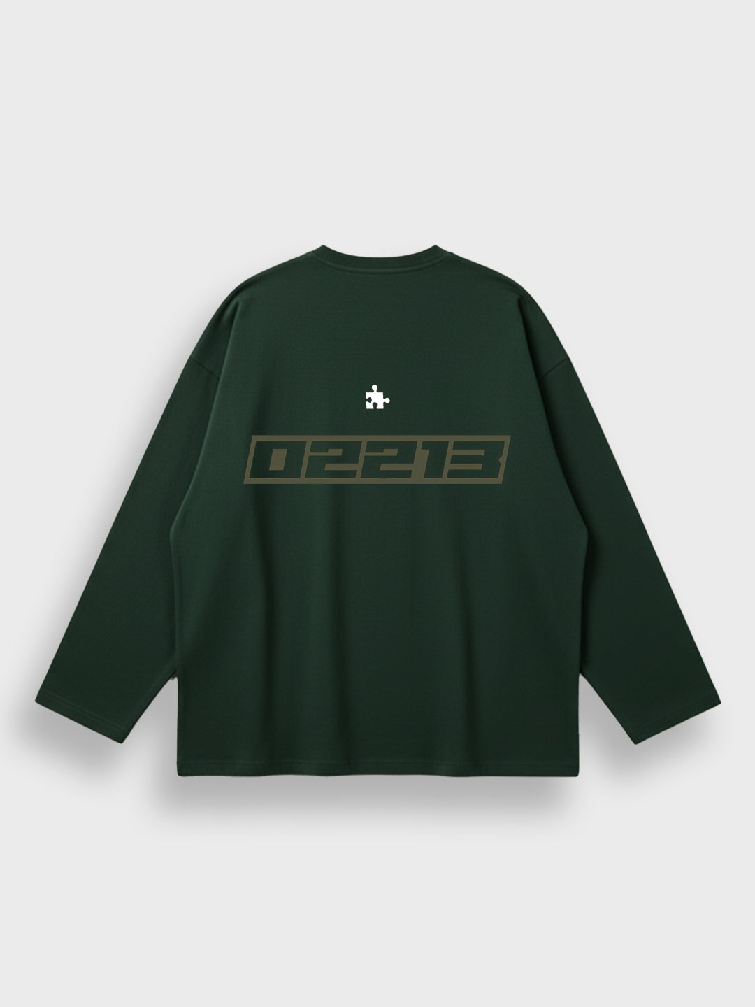 The Missing Piece Classic Longsleeve Forest Green achterkant