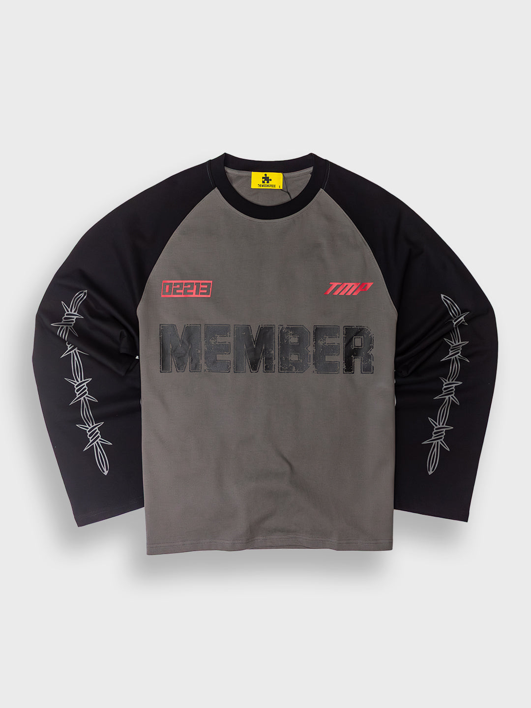 The Missing Piece Longsleeve Grey - voorkant