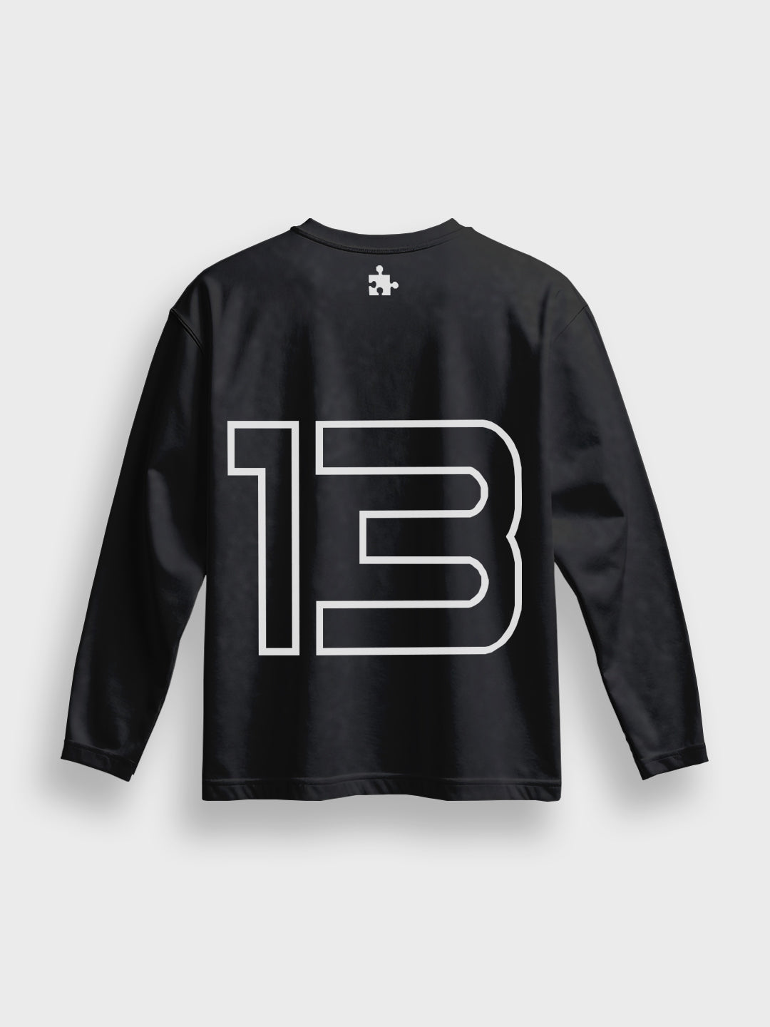 Rugzijde TMP Longsleeve Washed Black met 13 print