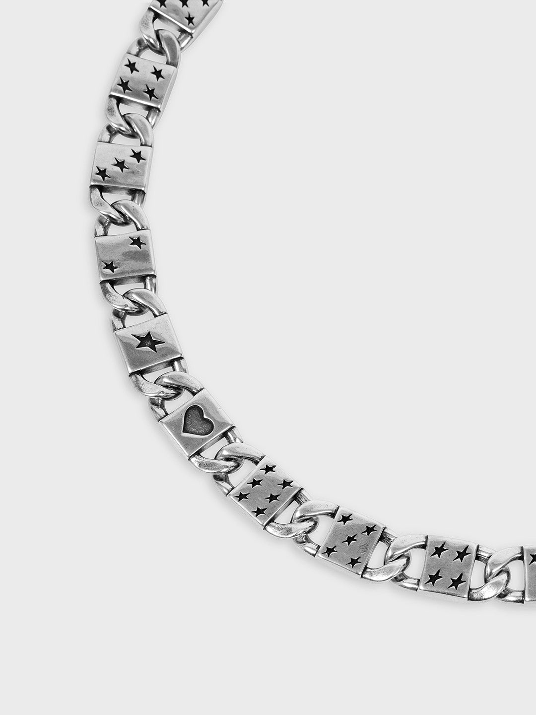 twojeys deck necklace silver