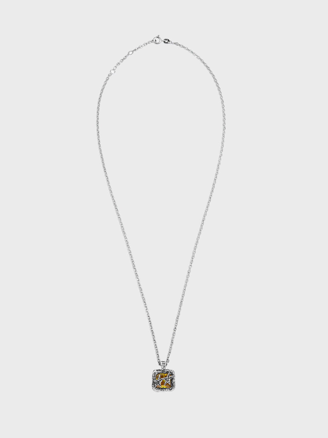 TwoJeys Due Stelle Icon Necklace Silver – productfoto