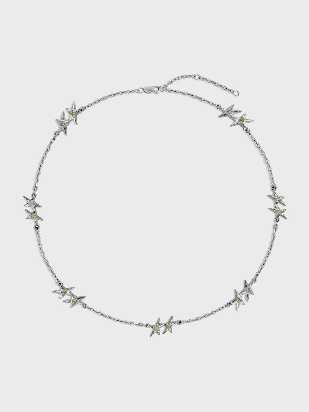 TwoJeys Icon Yellow Stone Necklace Silver