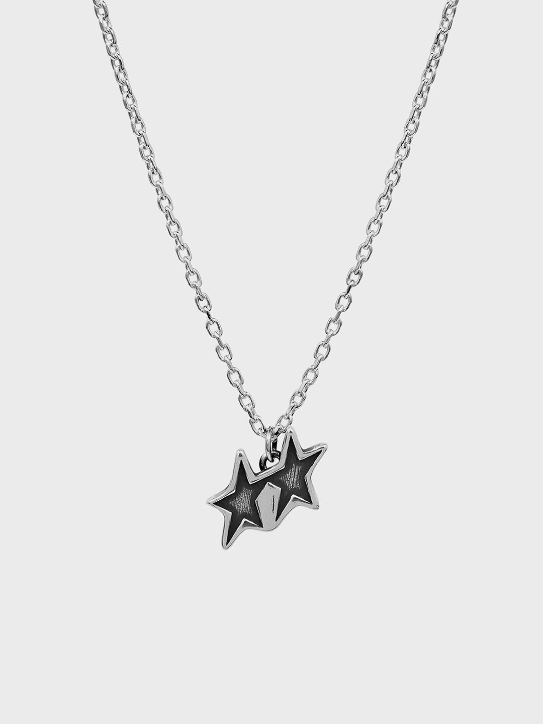 TwoJeys Tilted Necklace Silver