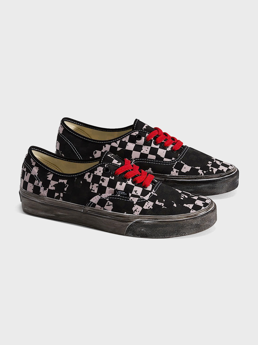 Vans Authentic Over Dye Sneakers Black/Red - VN000D7Y458 - voorkant