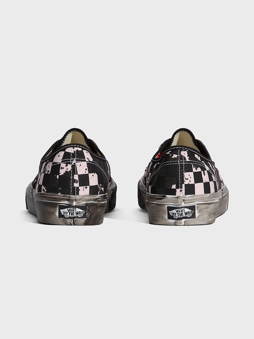 Vans Authentic Over Dye Sneakers Black/Red - VN000D7Y458 - achterkant