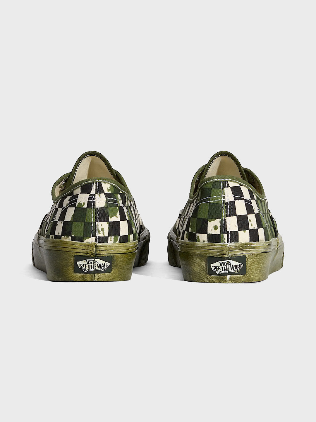 Vans Authentic Over Dye Sneakers Green - VN000D7YCX3 - achterkant
