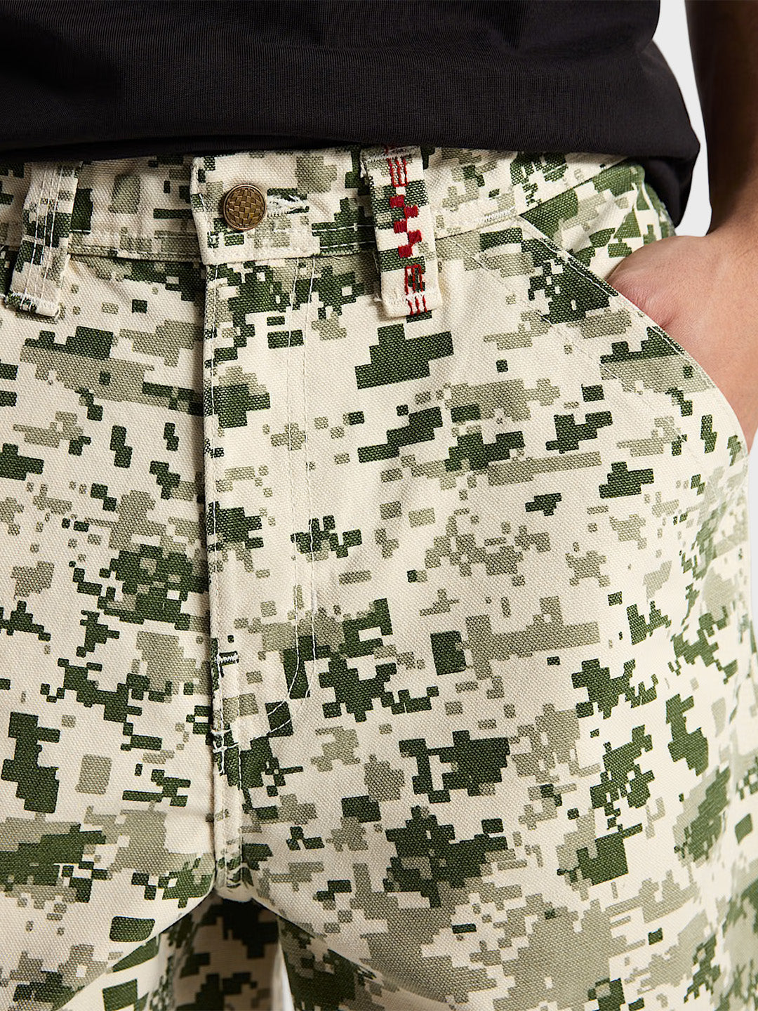 Vans Check-5 Denim Shorts Digi Camo - close-up