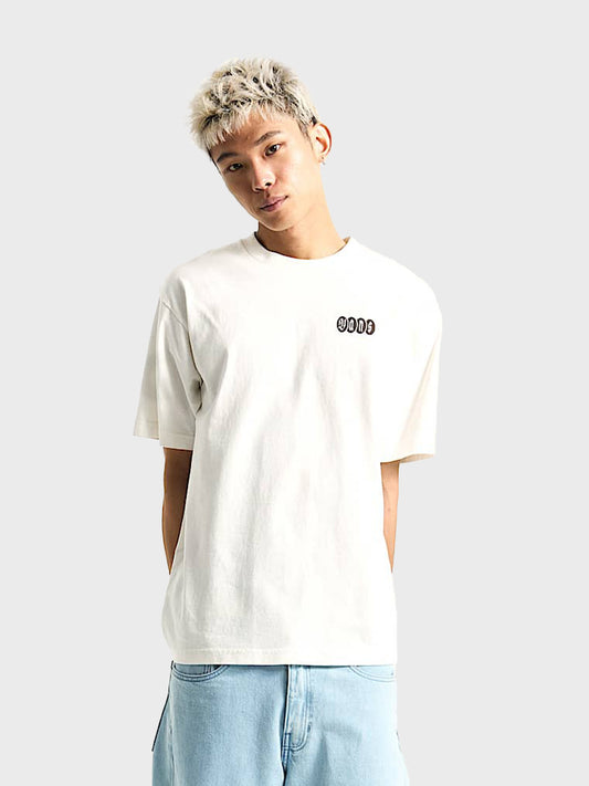 Vans t-shirt in off-white kleur - voorkant