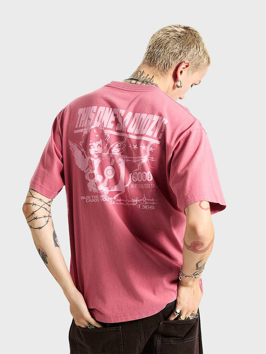 Vans t-shirt in mauvewood - achterkant