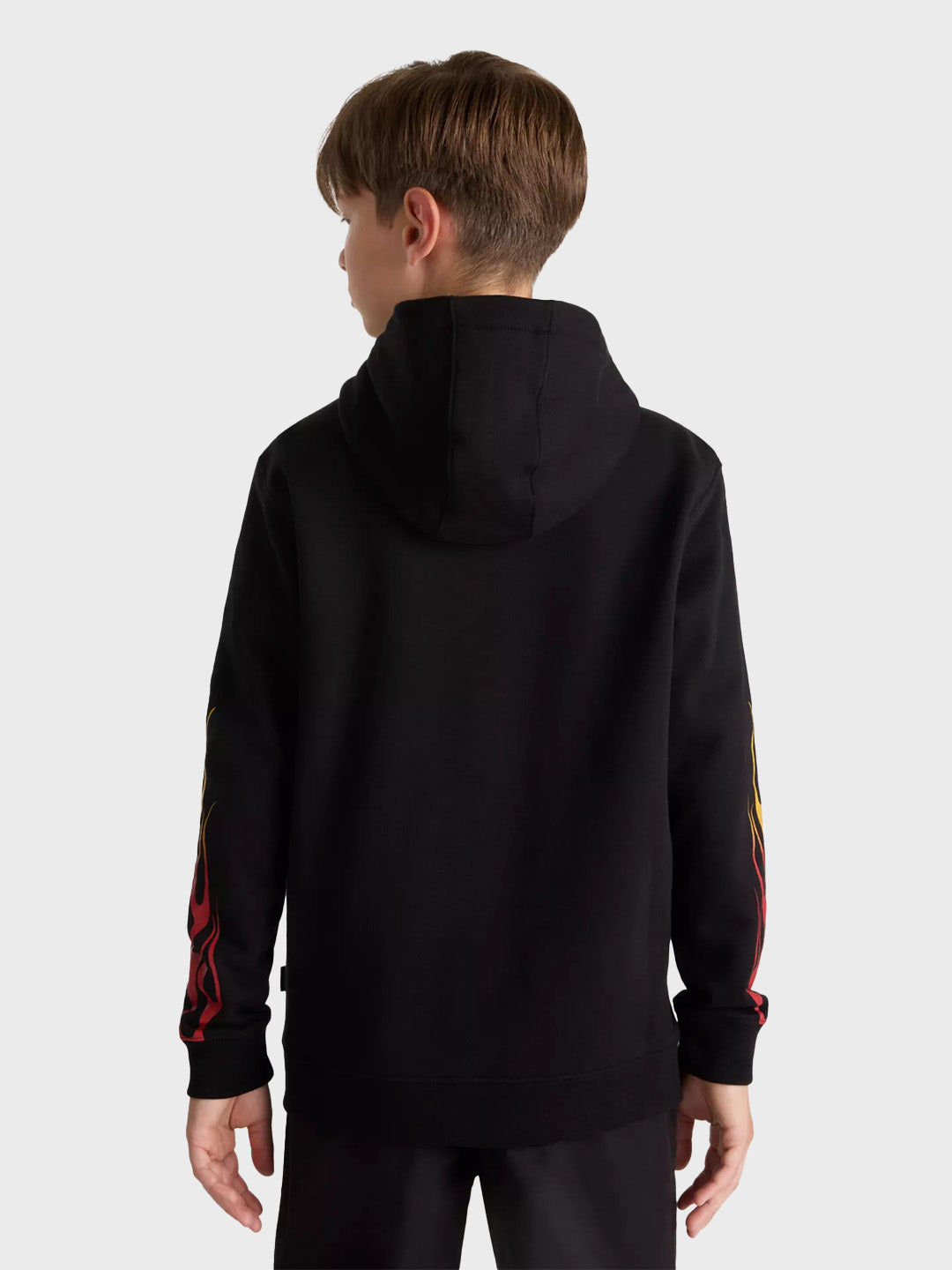 Vans Flame Hoodie Kids Black1