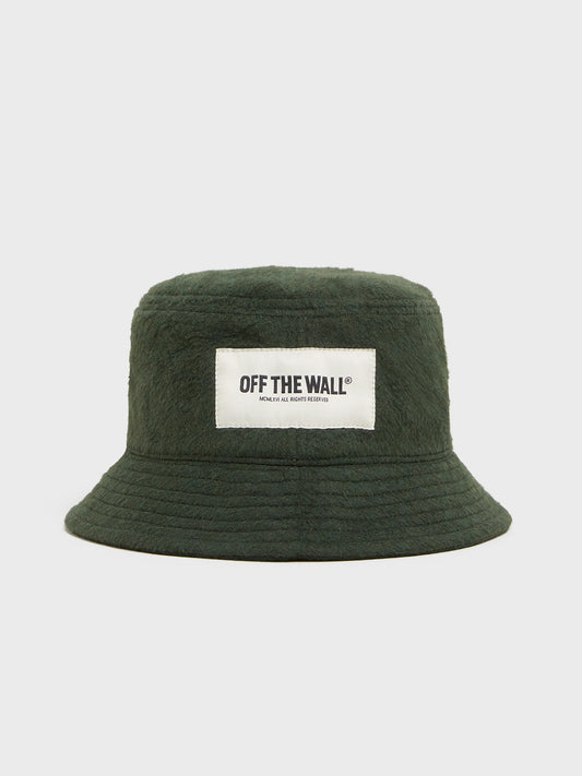 Voorkant Vans Hildy Bucket Hat groen met logolabel