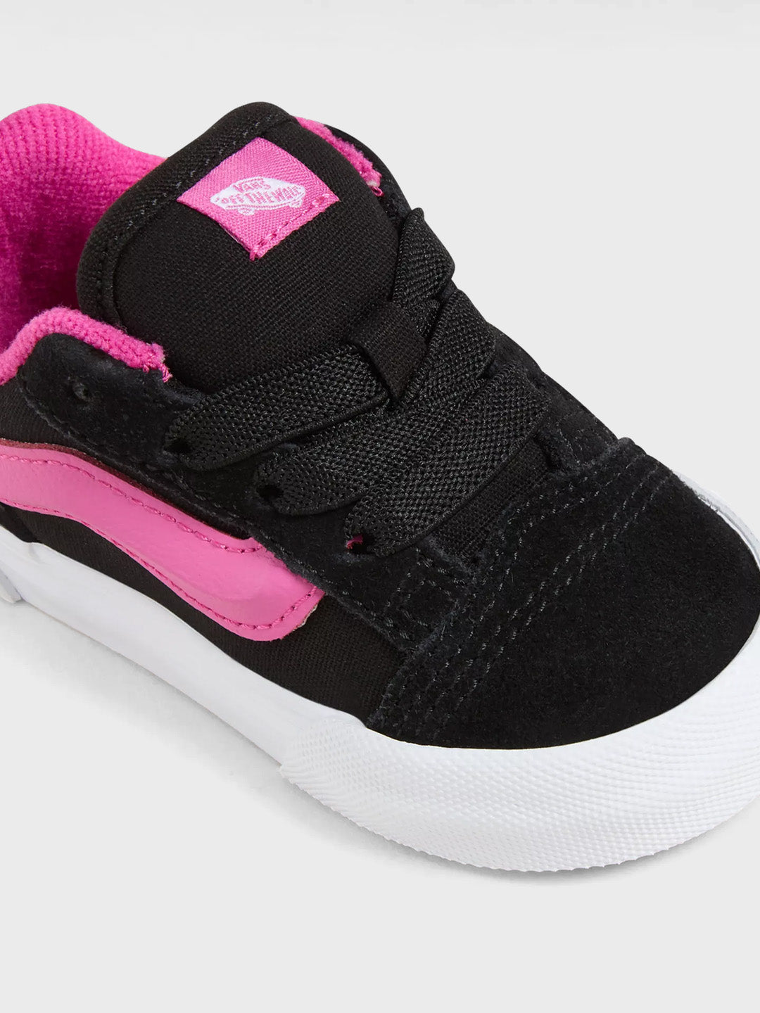 vans kinderschoenen zwart roze detail