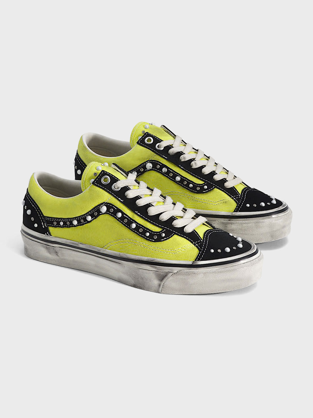 Vans LX Old Skool 36 Pearlized sneakers Black/Fluro Lime – VN000E8VHHC – voorkant