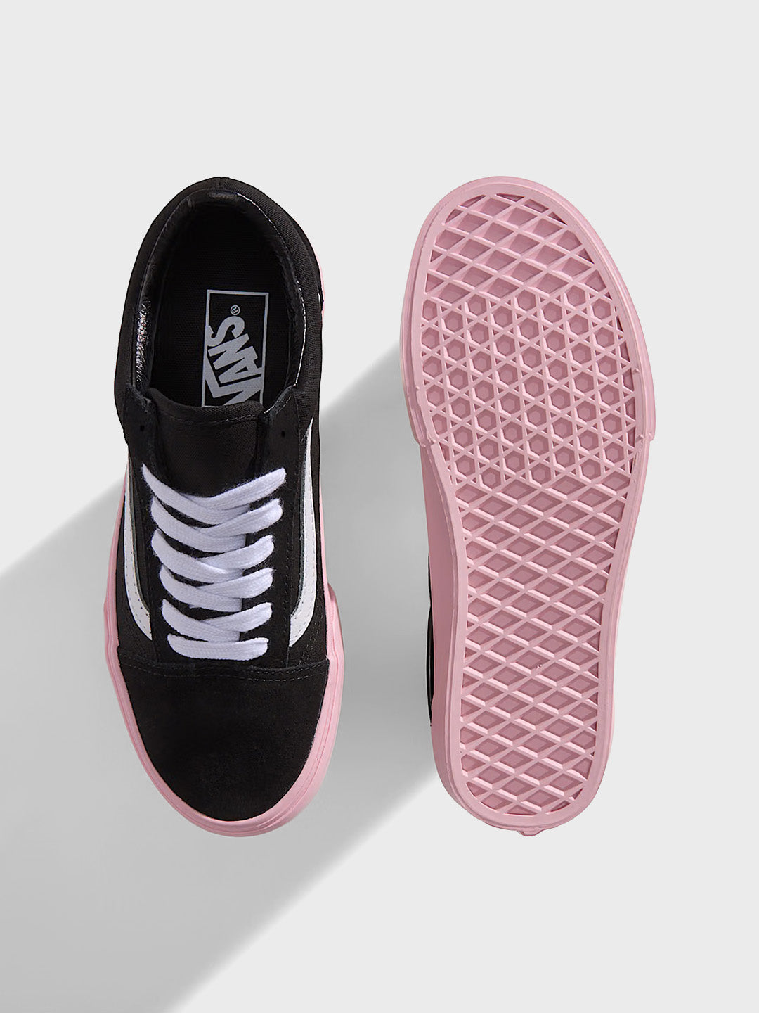 Vans Old Skool Sneakers Sidewall Pink - upper en zool