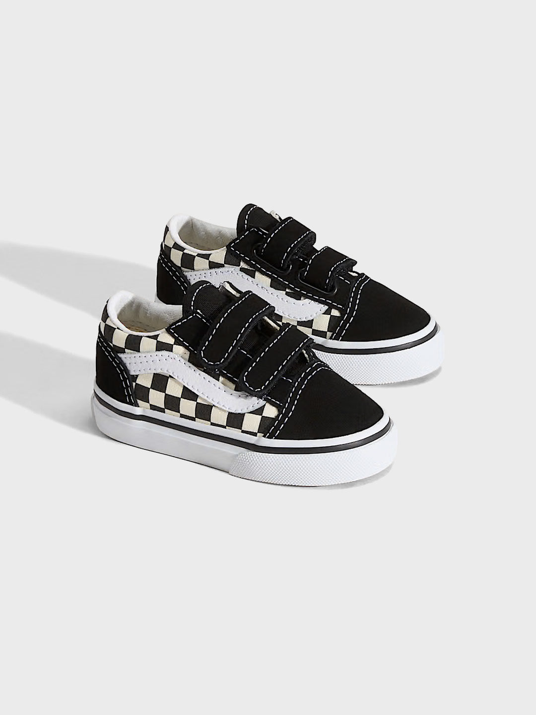 Vans Old Skool (TD) Kinderschoenen Checkerboard - voorkant