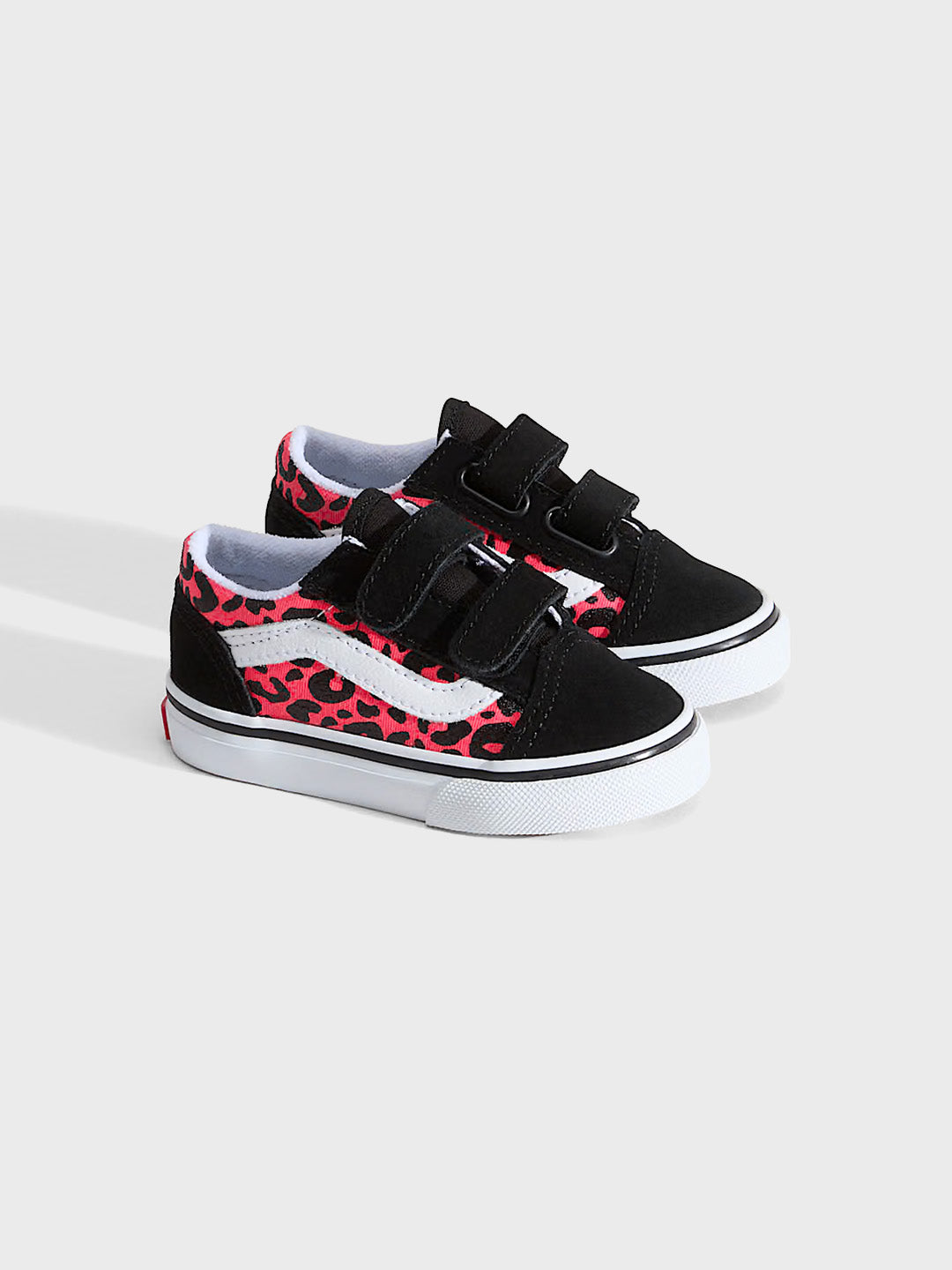 Vans Old Skool (TD) Kinderschoenen Glitter Leopard Pink - voorkant