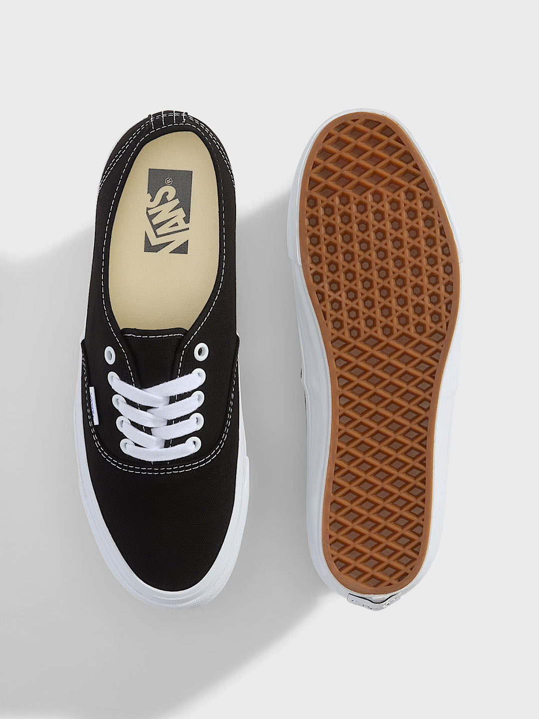 Vans Premium Authentic 44 LX Sneakers Black/White - upper en zool