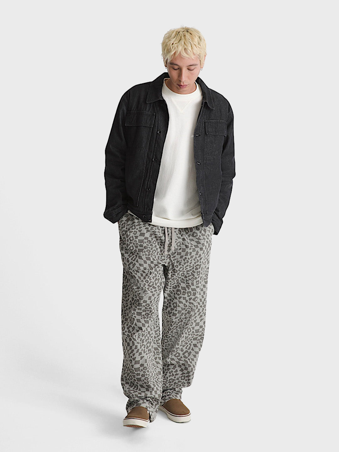 Vans Range Novelty Pants Drizzle Grey volledige outfit