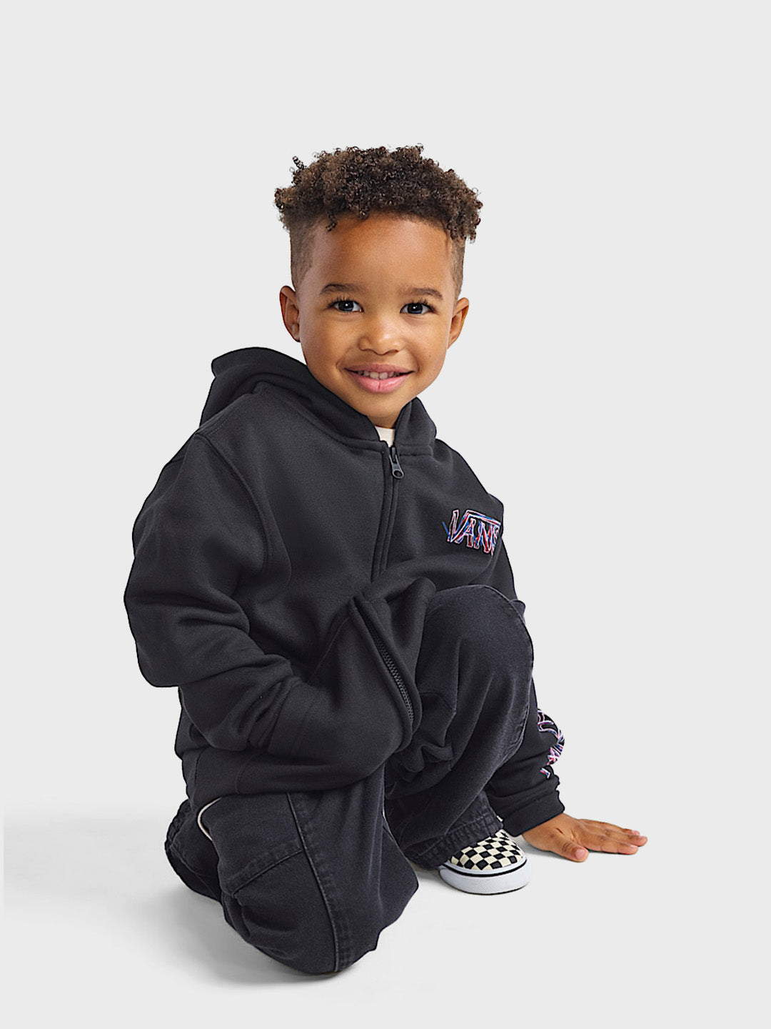 Vans Scribbled Zip Hoodie Black