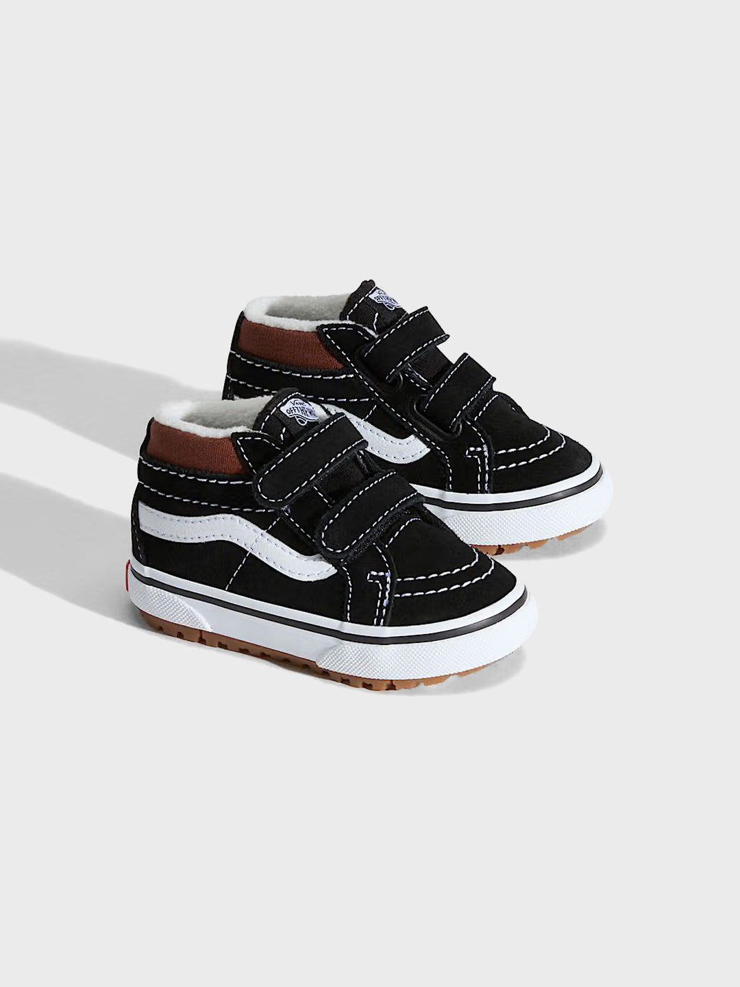Vans Sk8-Mid (TD) Kinderschoenen Black – schuin vooraanzicht