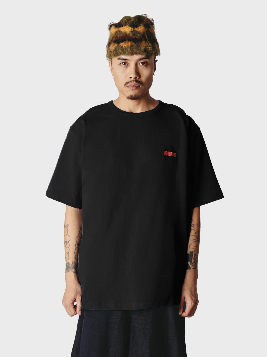 Woodbird WBBaine Mono T-Shirt Black – voorkant