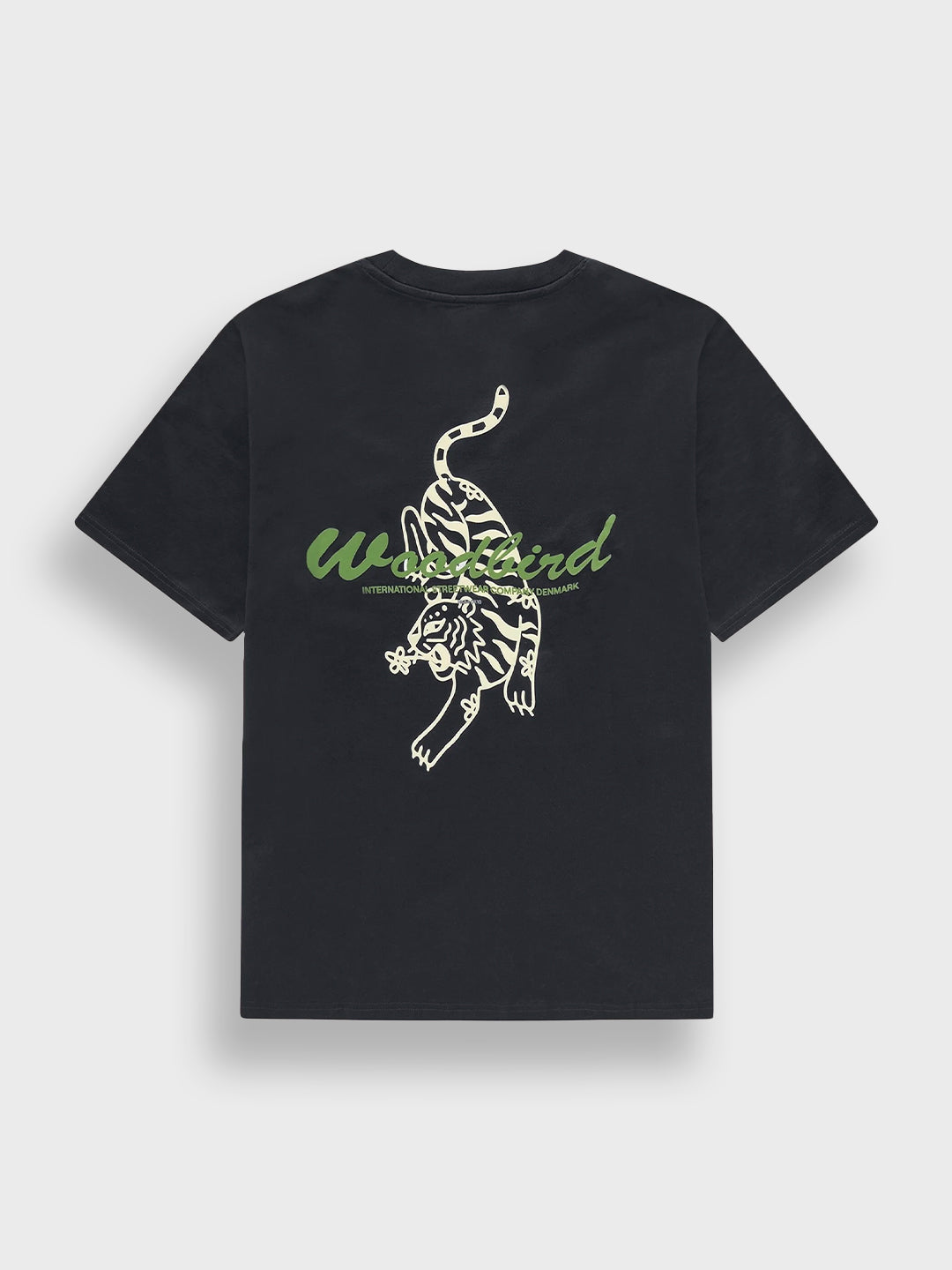 Woodbird WBBaine Tiger T-Shirt Black – packshot achterkant