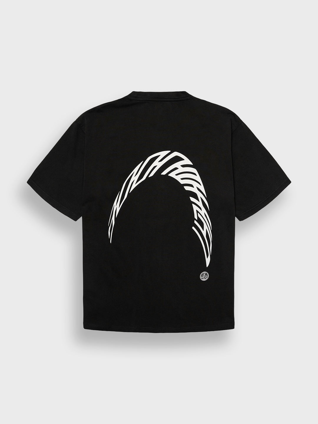 Woodbird WBBaine Warp Acid T-Shirt Black - achterkant