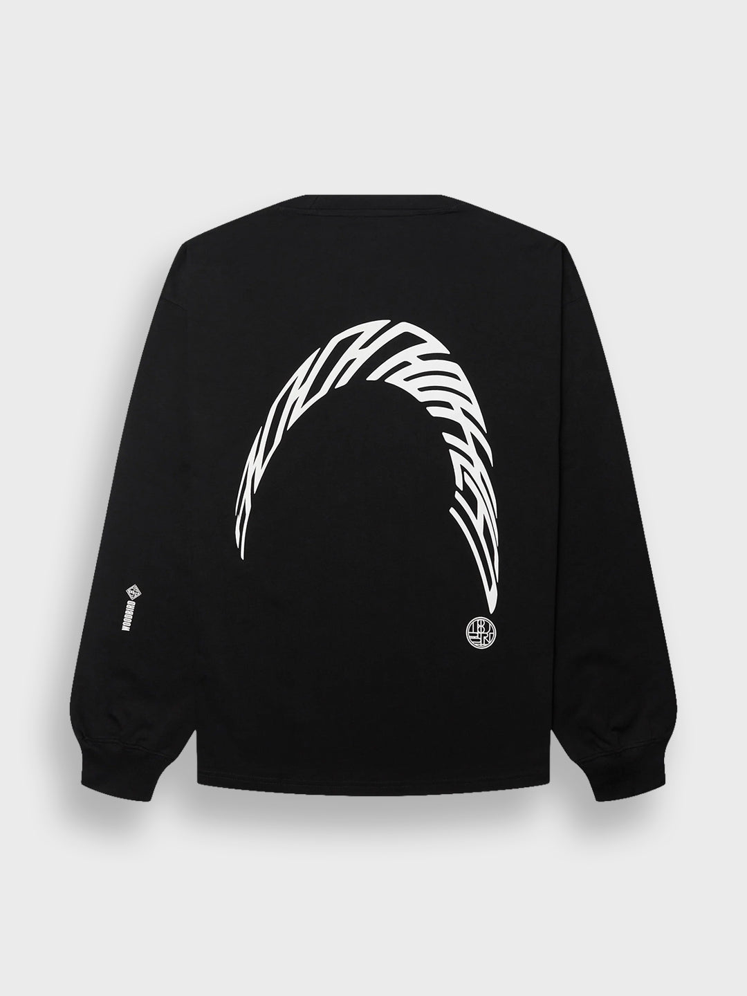 Woodbird WBBeam Warp Longsleeve Black – achterkant