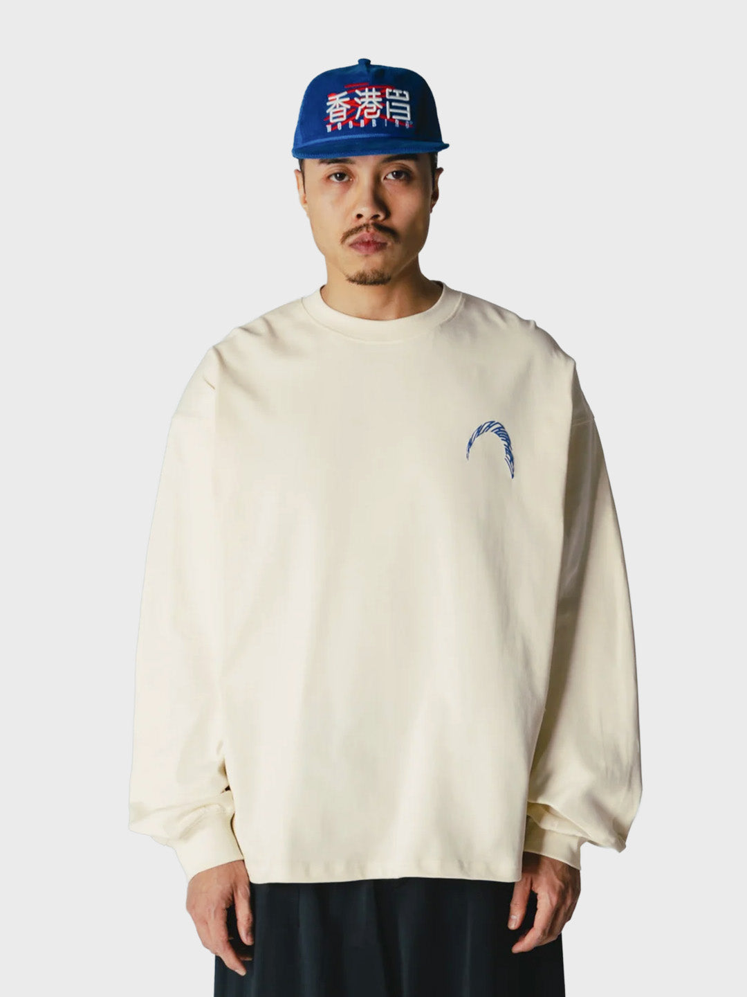 Woodbird WBBeam Warp Longsleeve Off-White – voorkant