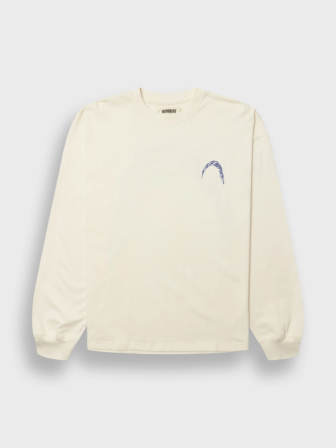 Woodbird WBBeam Warp Longsleeve Off-White – productfoto voor