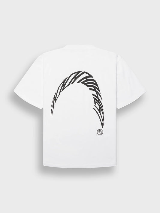 Woodbird WBBaine Warp T-Shirt White - achterkant