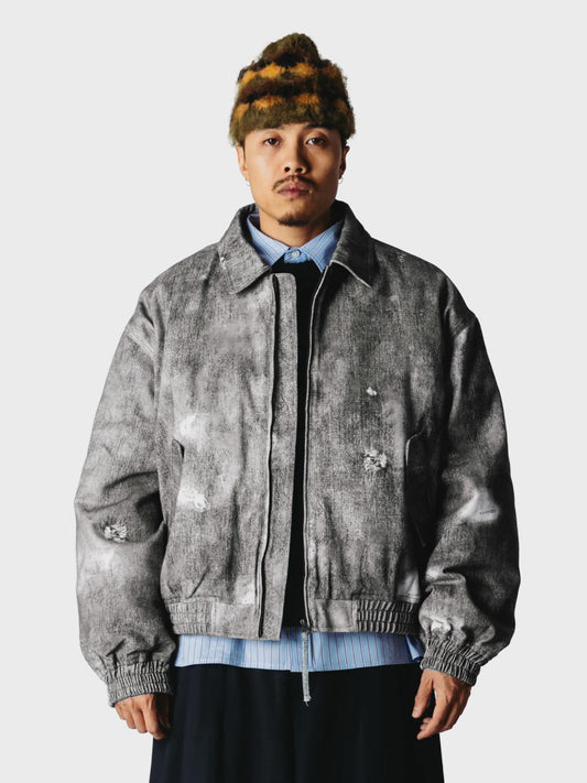 Woodbird WBBao Printed Jacket Grey