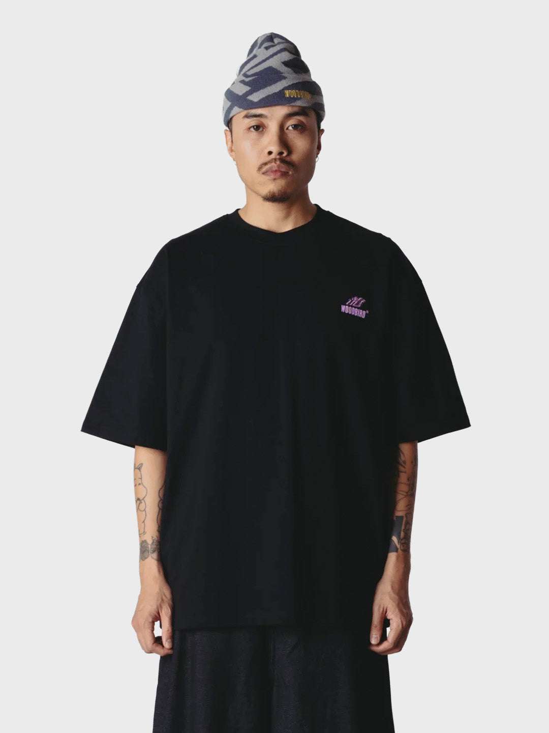 Woodbird WBBeam Action T-Shirt Black – voorkant