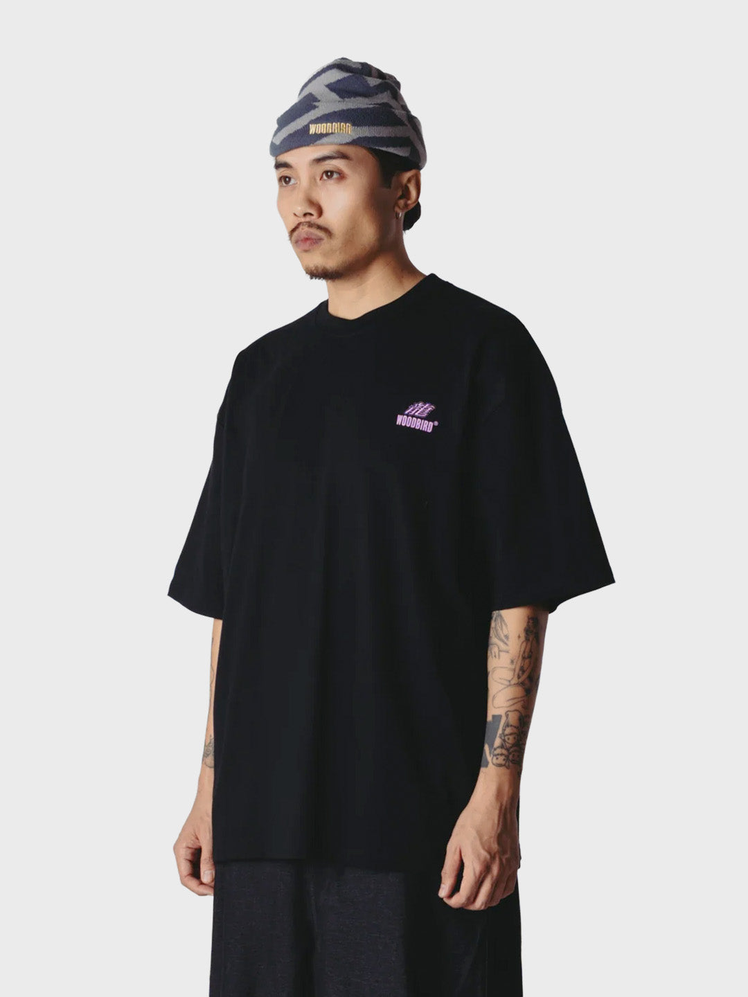 Woodbird WBBeam Action T-Shirt Black – zijkant