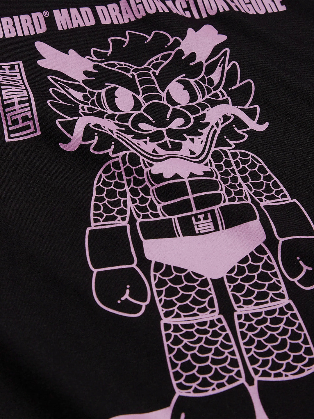 Woodbird WBBeam Action T-Shirt Black – close-up