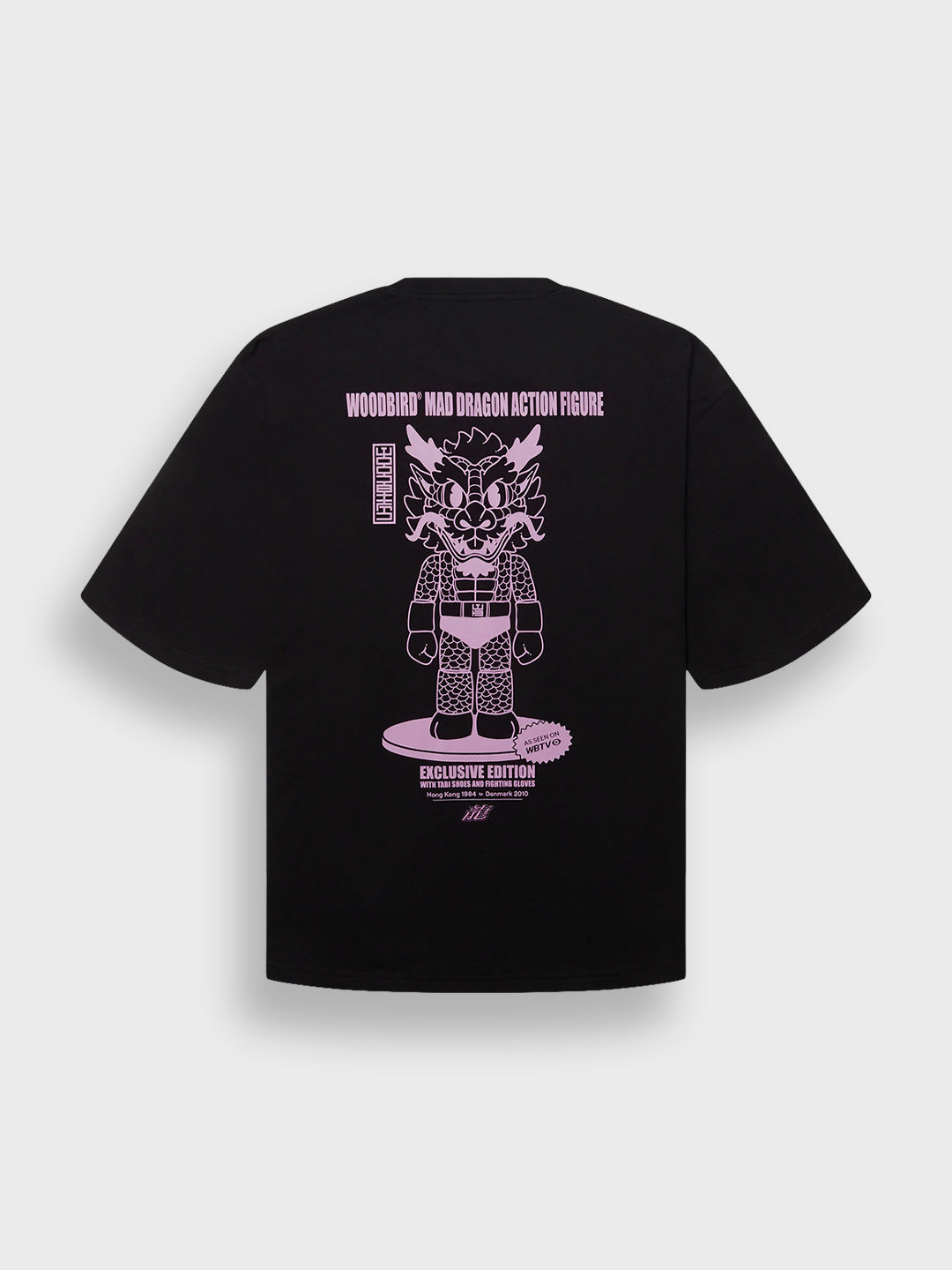 Woodbird WBBeam Action T-Shirt Black – productfoto achter