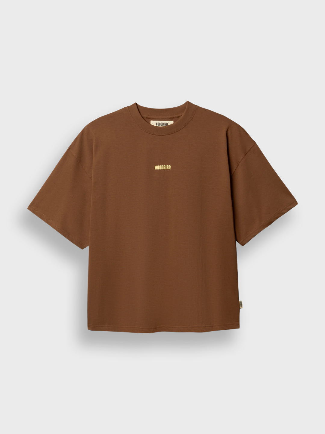 Woodbird WBBeam Lion T-Shirt Brown - voorkant