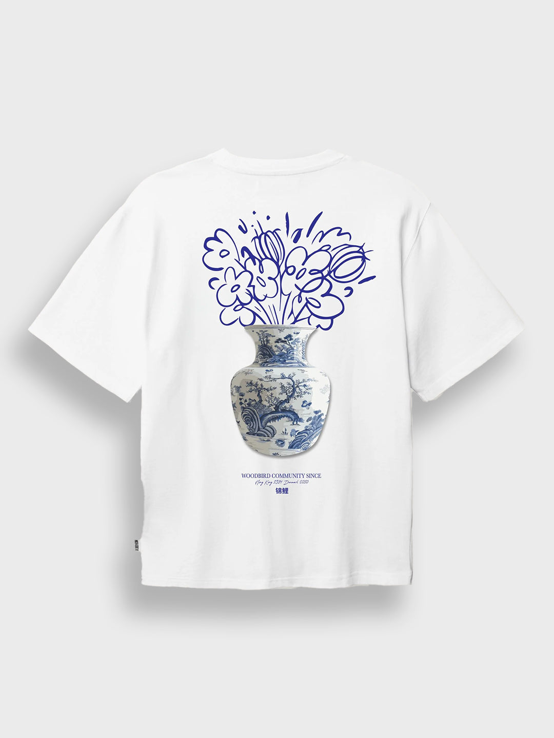 Woodbird WBBeam Ming T-Shirt White – packshot achterkant