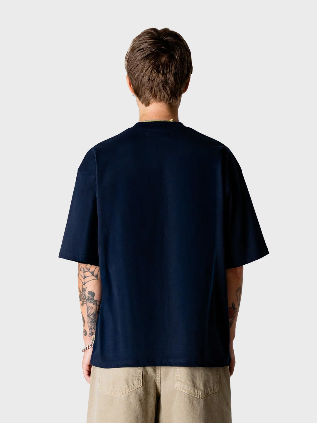 Woodbird WBBeam Nine T-Shirt in Dark Navy - achterkant