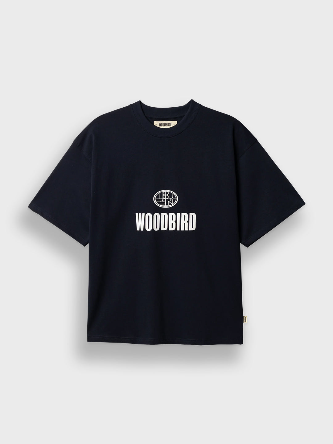 Woodbird WBBeam Nine T-Shirt in Dark Navy - voorkant