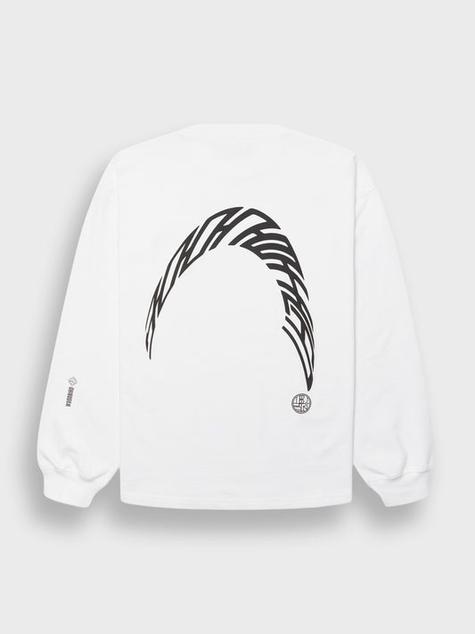 Woodbird WBBeam Warp Longsleeve White - achterkant