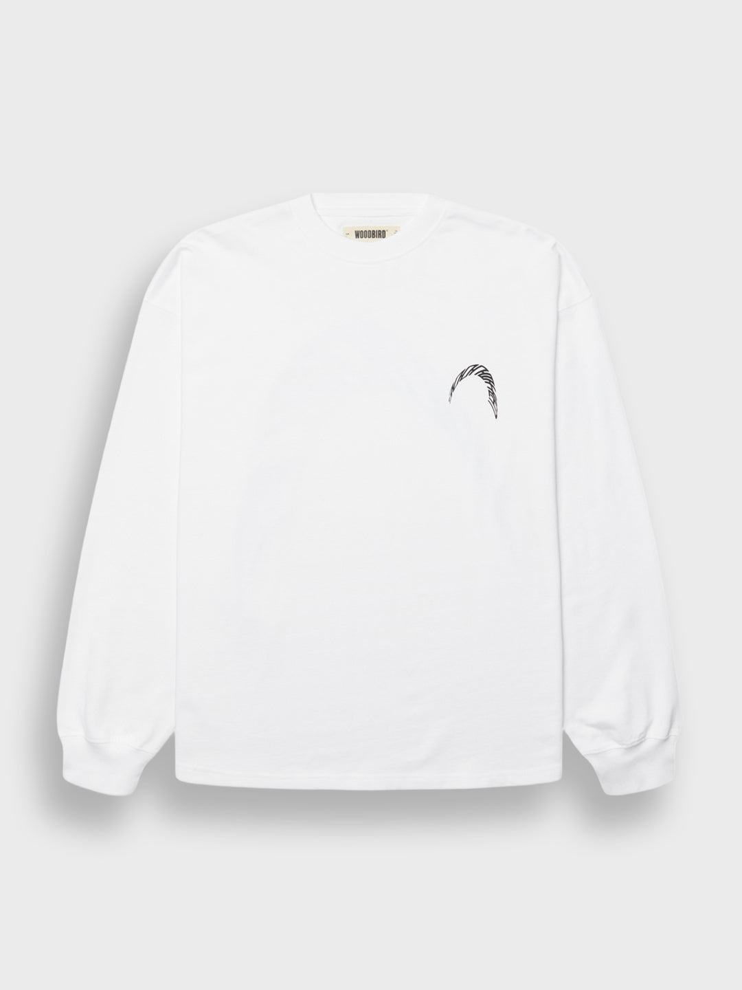 Woodbird WBBeam Warp Longsleeve White - voorkant