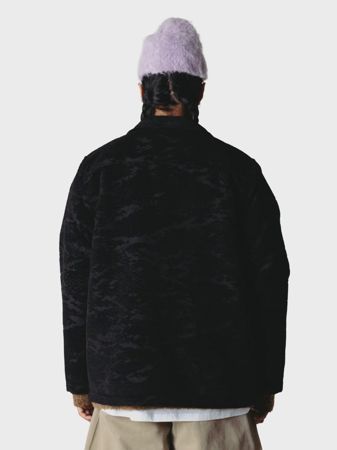 Woodbird WBBlade Chenille Jacket Black – achterkant