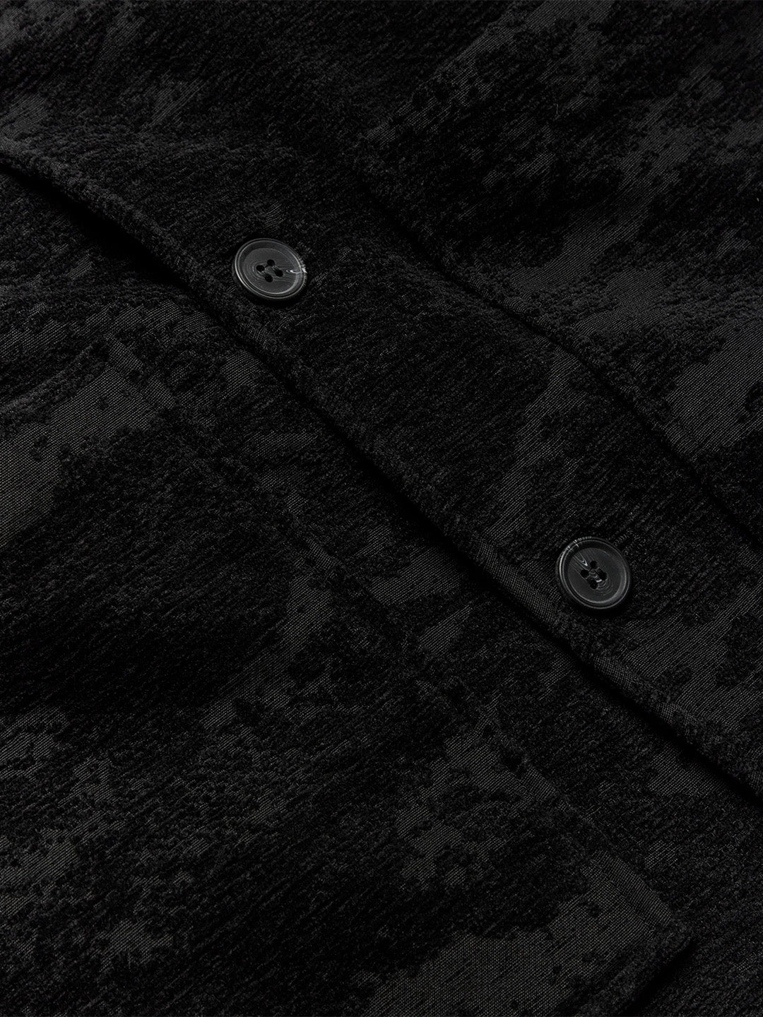 Woodbird WBBlade Chenille Jacket Black – close-up