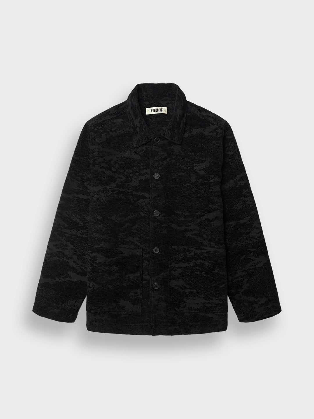 Woodbird WBBlade Chenille Jacket Black – productfoto voor