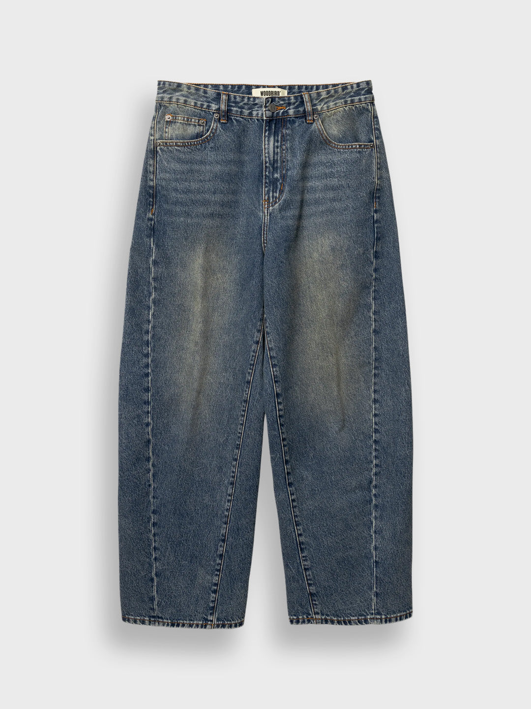 Woodbird WBGhat Twisted Jeans Blue Vintage - voorkant