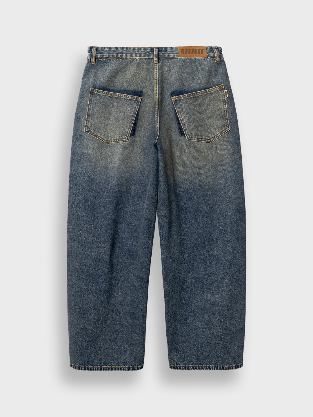 Woodbird WBGhat Twisted Jeans Blue Vintage - achterkant