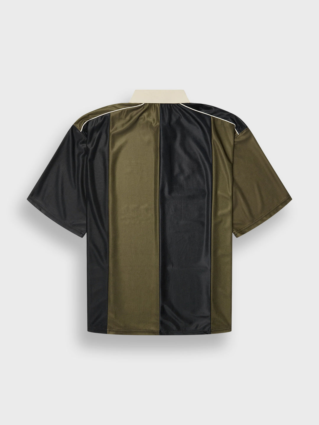 Woodbird WBHiro Sport Zip Polo Dark Olive – productfoto achter