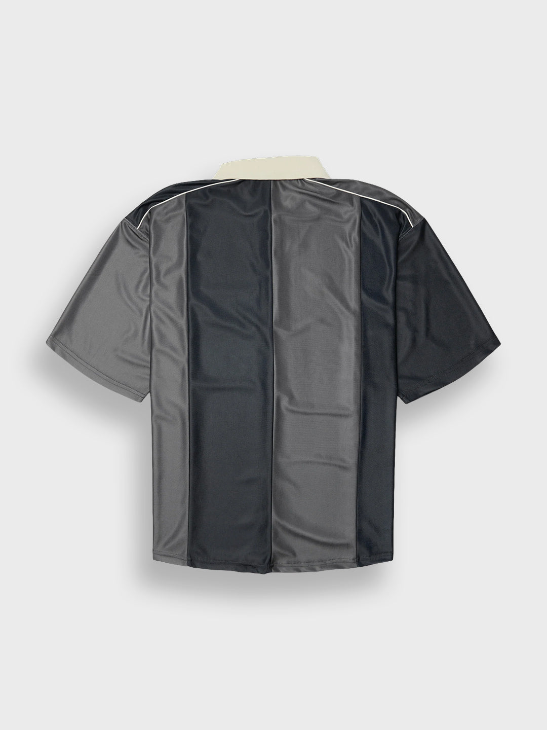 Woodbird WBHiro Sport Zip Polo Slate Blue – productfoto achter